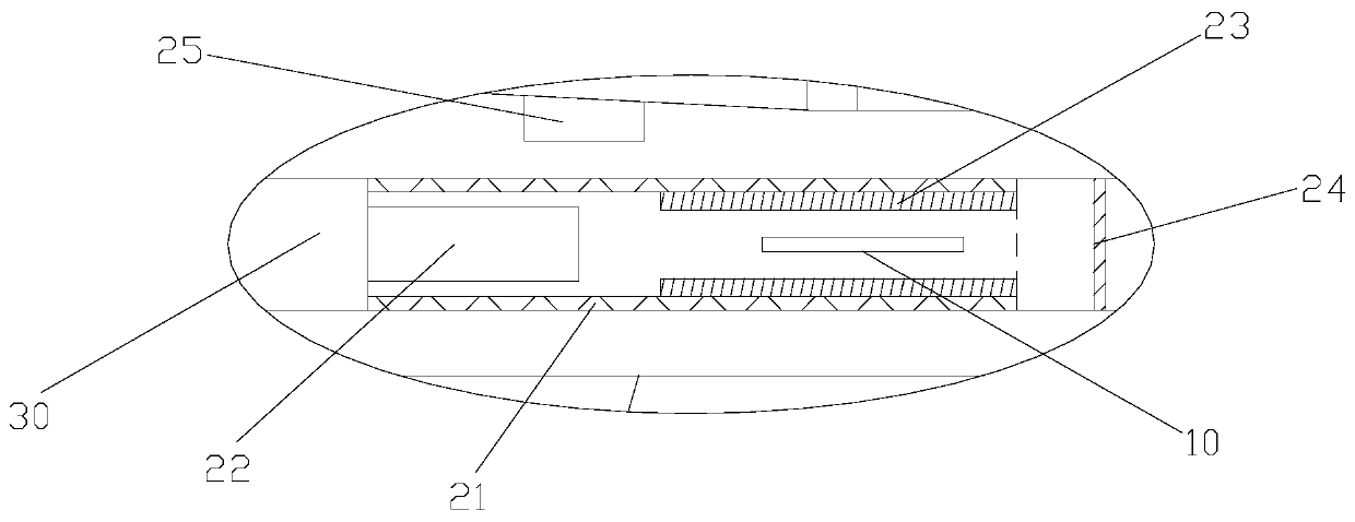 Force applying booster of gun firing pin and control circuit of force applying booster