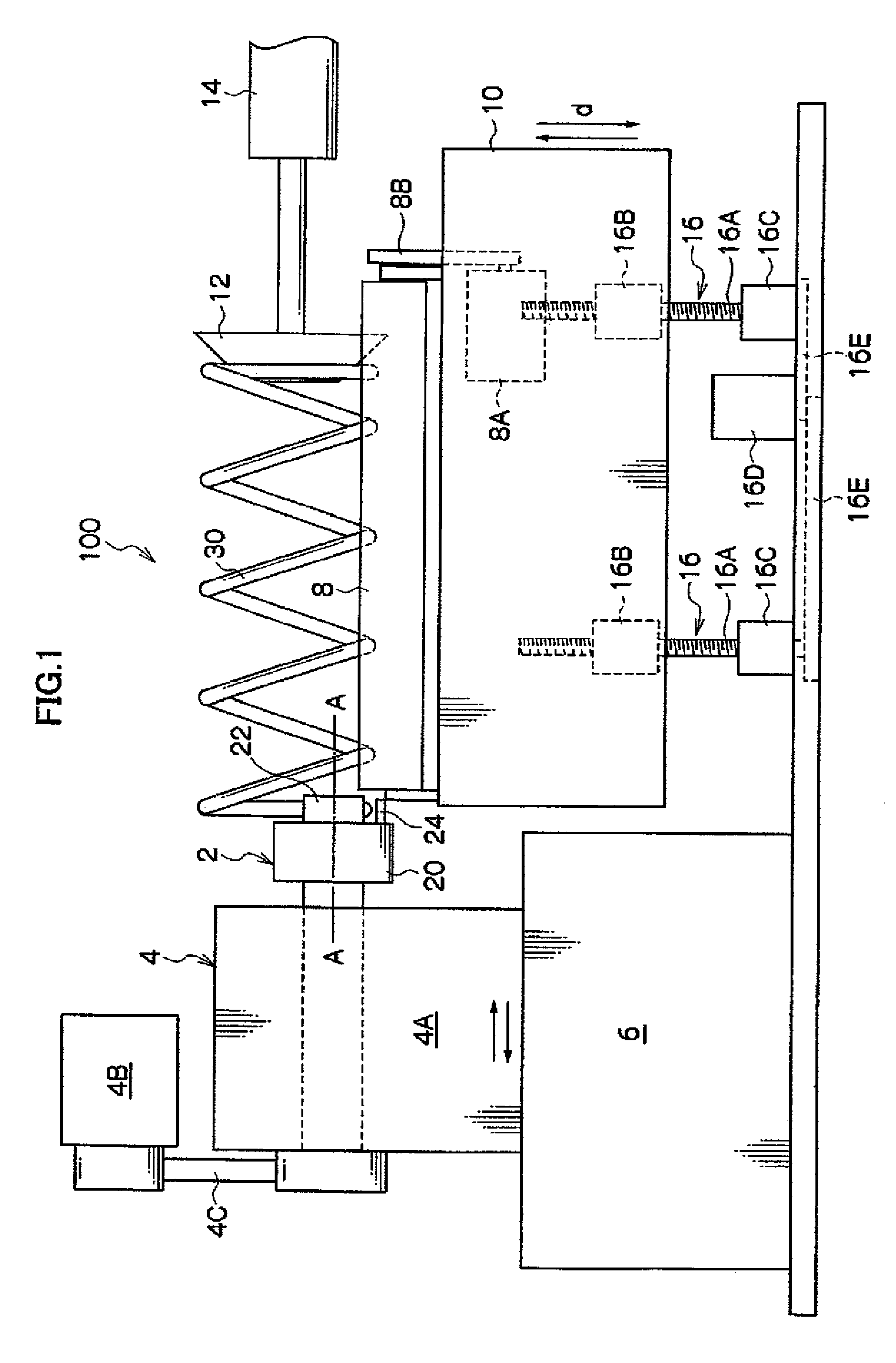 Device and method for forming end of coiled spring