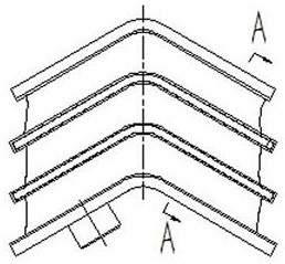 A V-shaped metal rubber spring automatic mold opening and closing mold and automatic mold opening and closing method