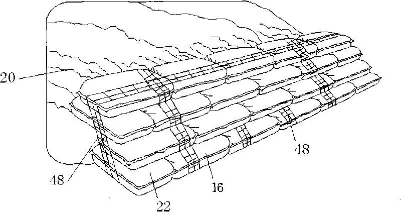 Ecological bag reinforced retaining wall