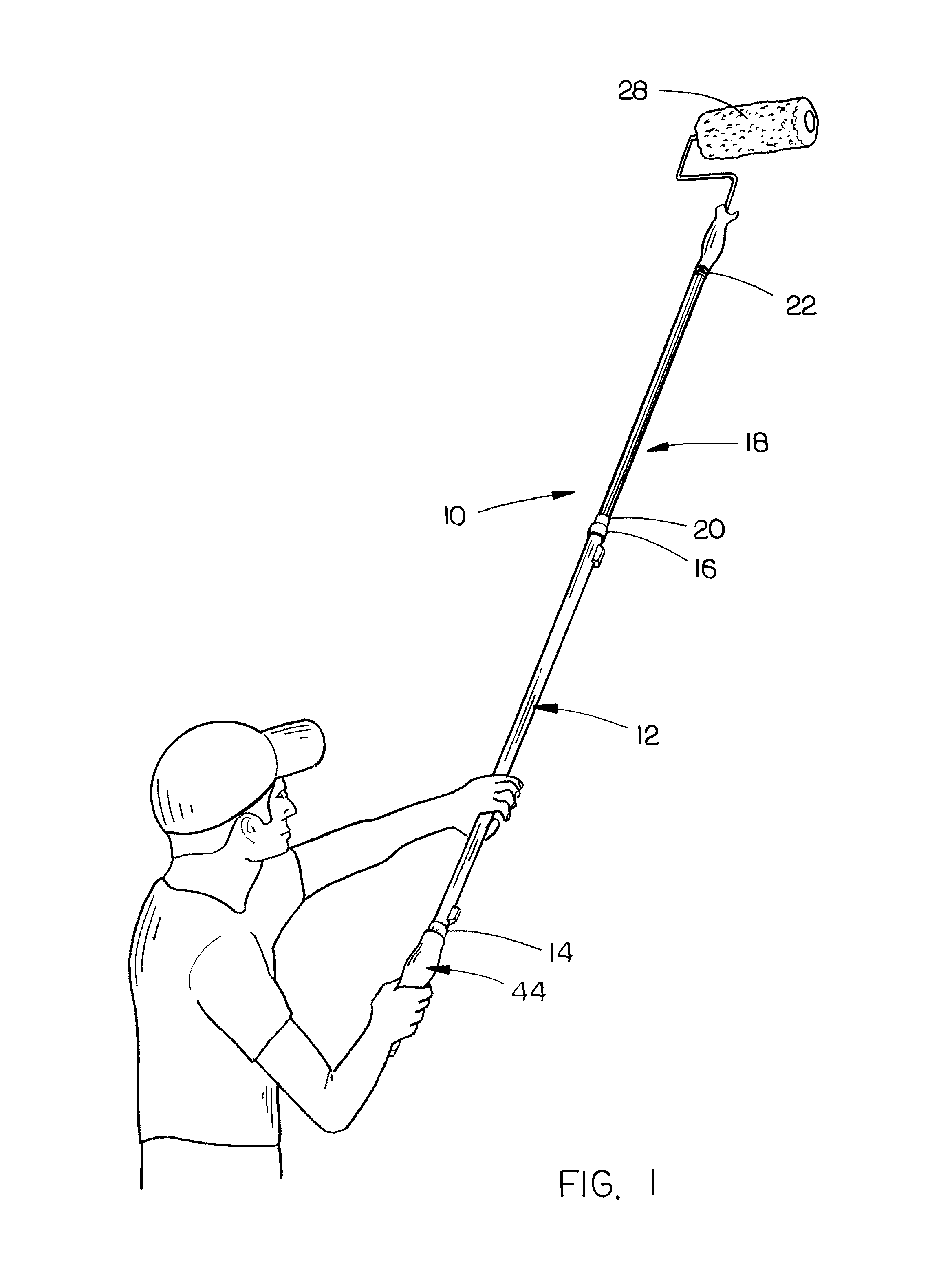 Motorized extension pole