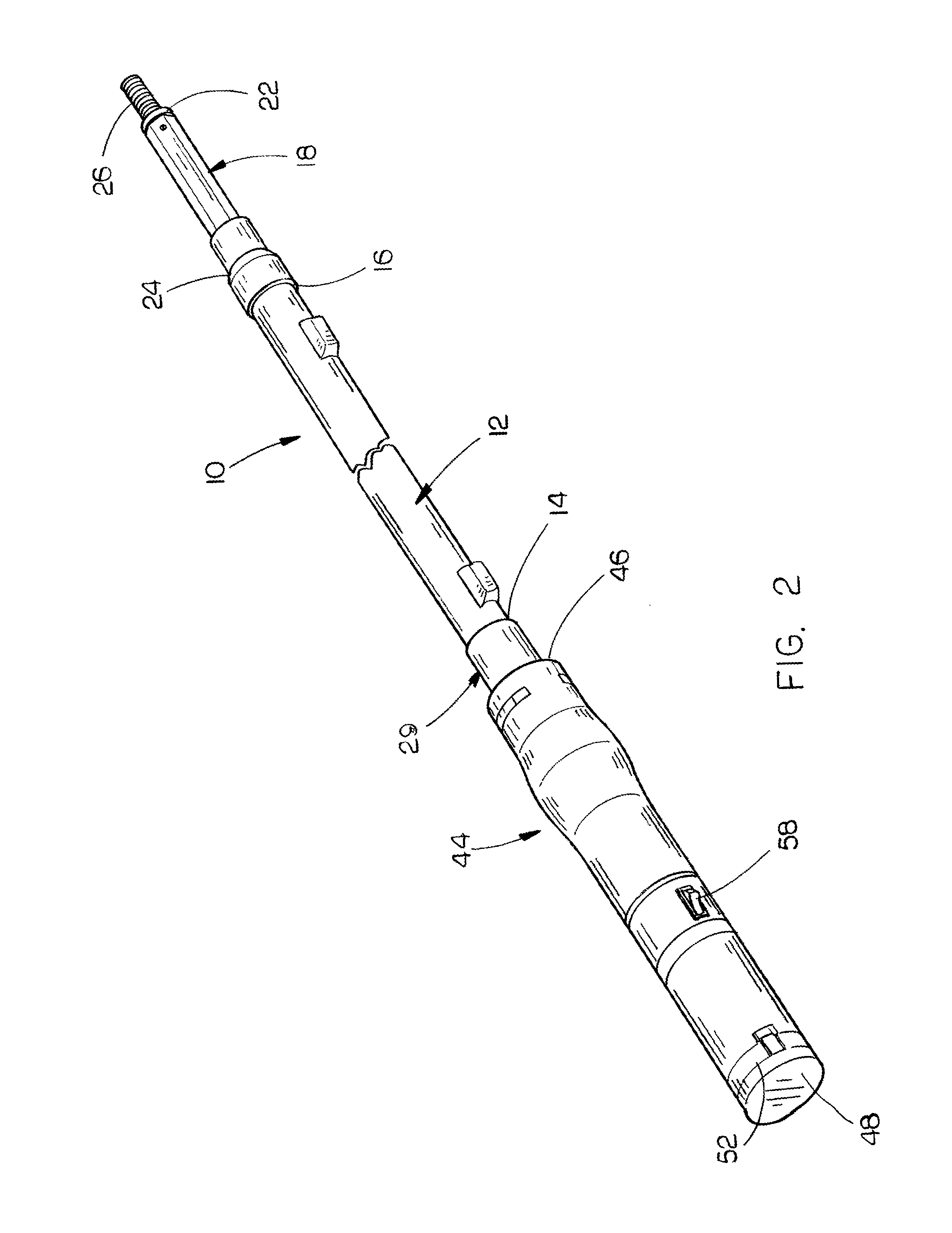 Motorized extension pole