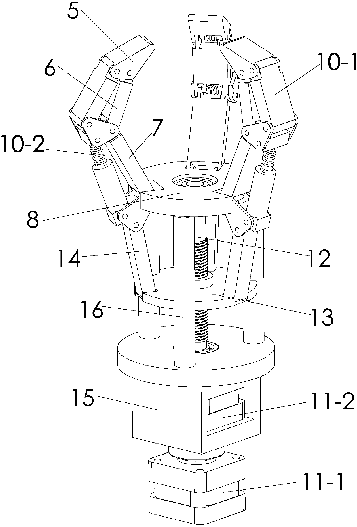 Gravity self-stabilization picking machine