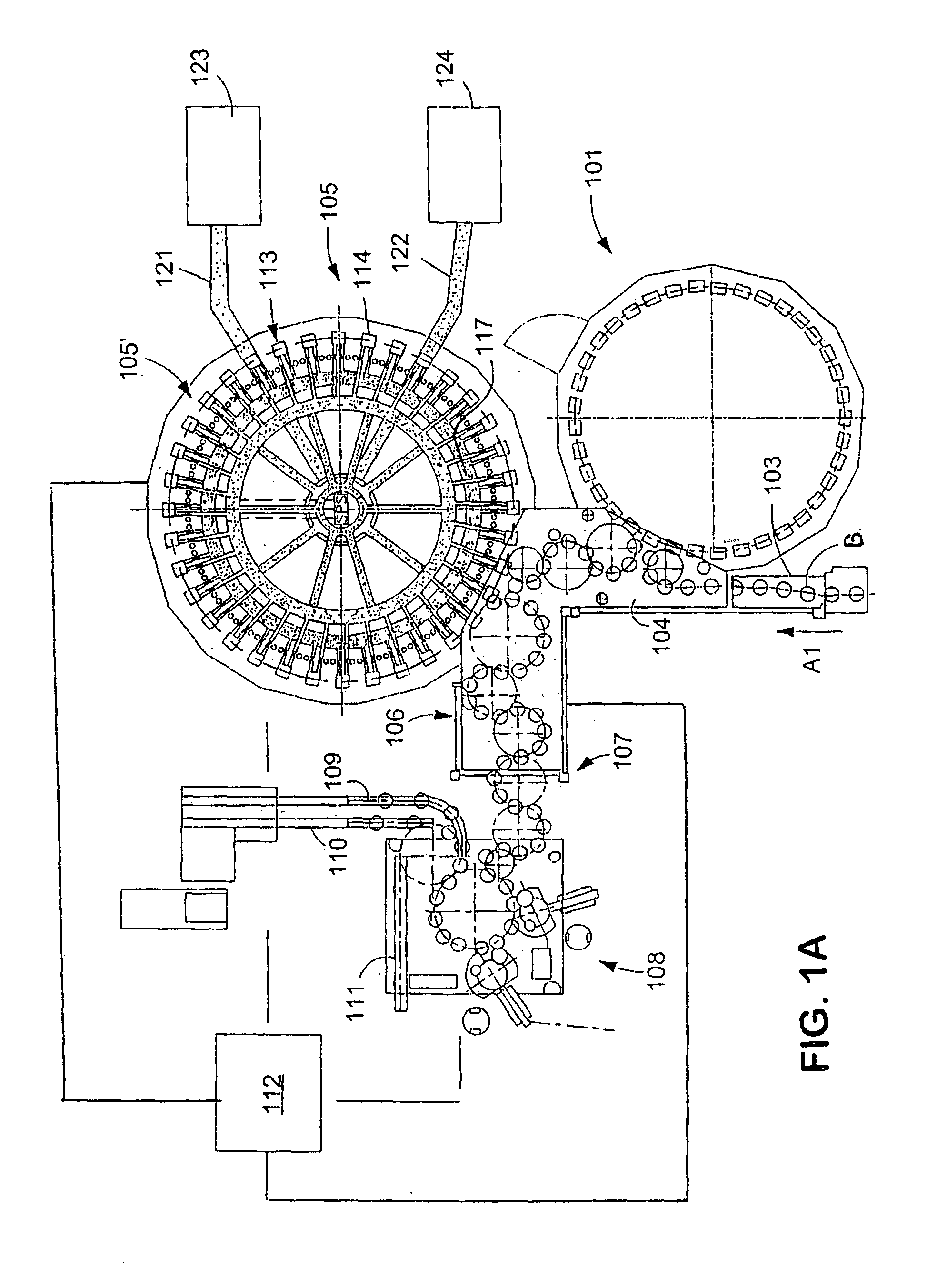 Beverage bottling plant for filling bottles with a liquid beverage material having a filling machine