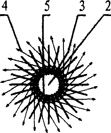 Diffusion scattering transmission safe glass and preparation method thereof