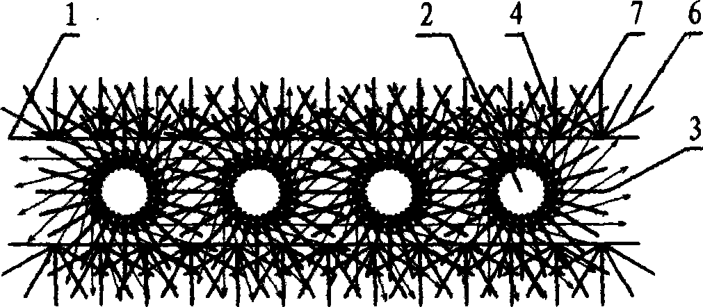 Diffusion scattering transmission safe glass and preparation method thereof