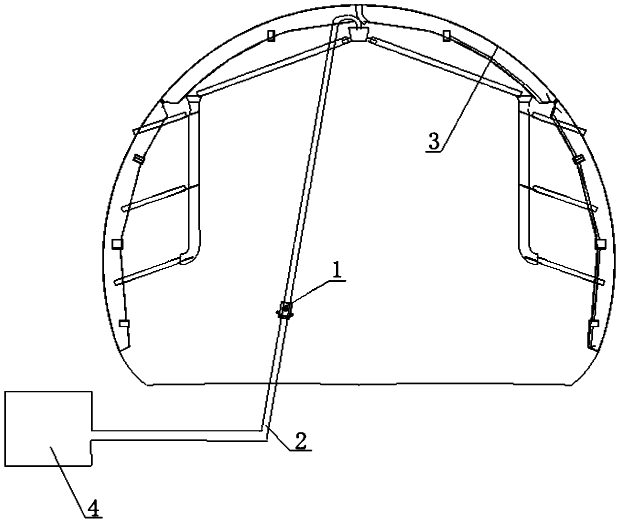 Construction method of tunnel two-lining concrete pouring system