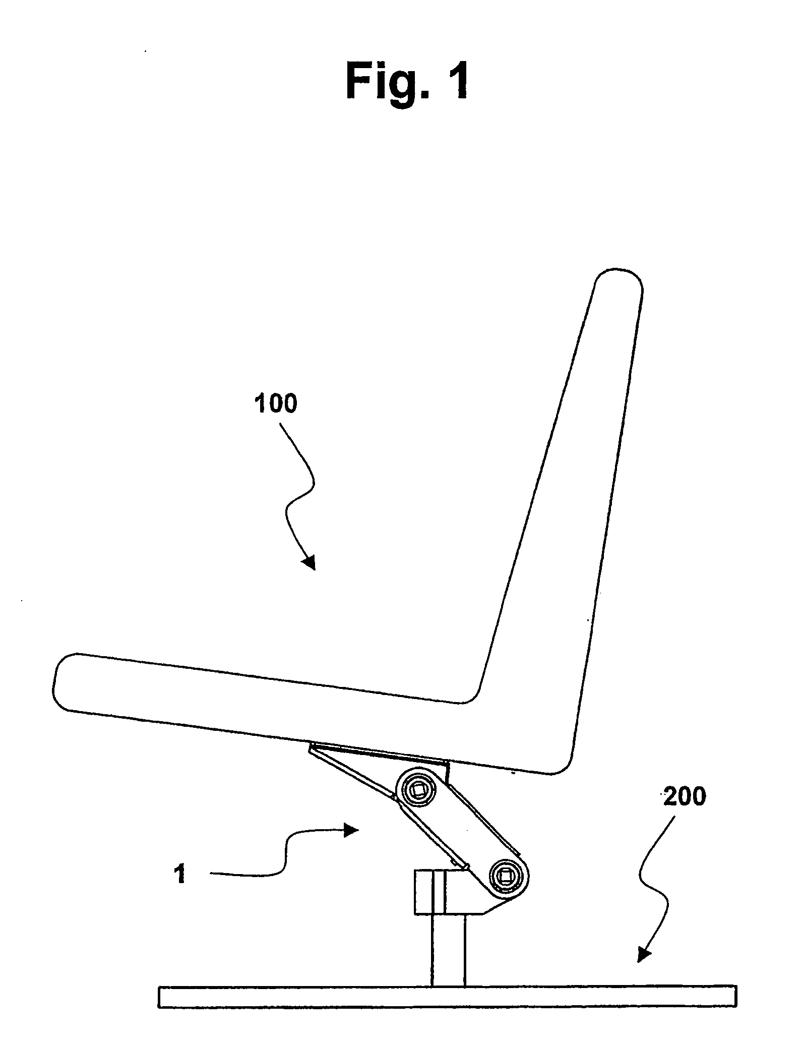 Mobile joint with several stable positions, suitable for use in furniture