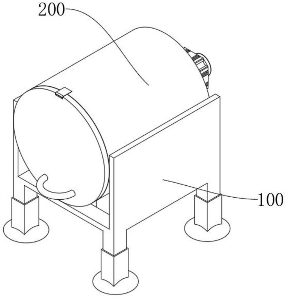 Washing device for processing globe artichoke stems and leaves based on spherical rolling