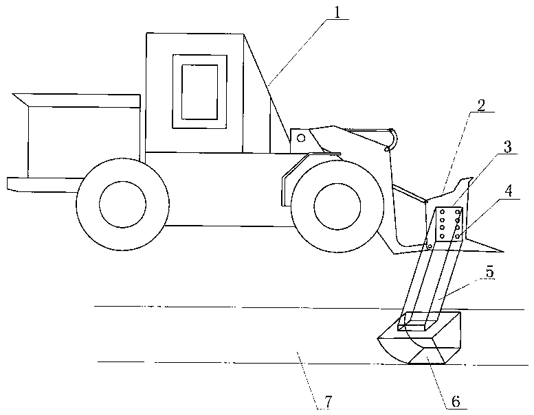 Side ditch sand cleaning device