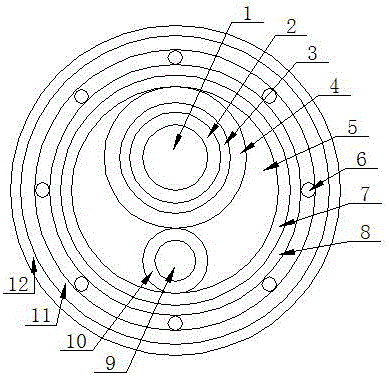 High-strength flame-retardant insulated geothermal heating cable