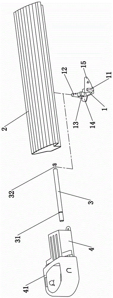 Collapsible mechanism for telescopic ladder