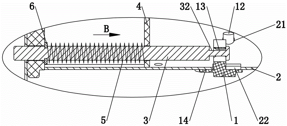 Collapsible mechanism for telescopic ladder