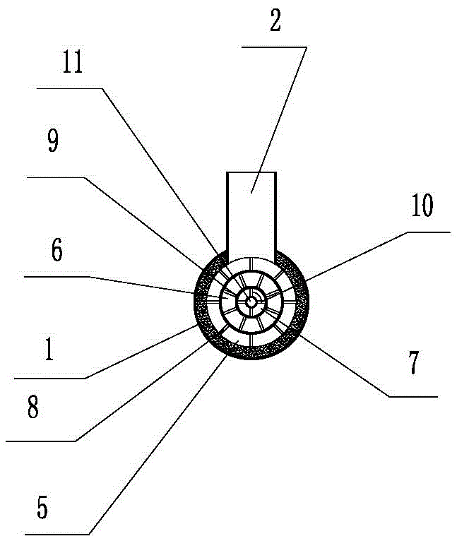 Combusting device for low nitrogen combustion of classification pre-mixed swirling flow