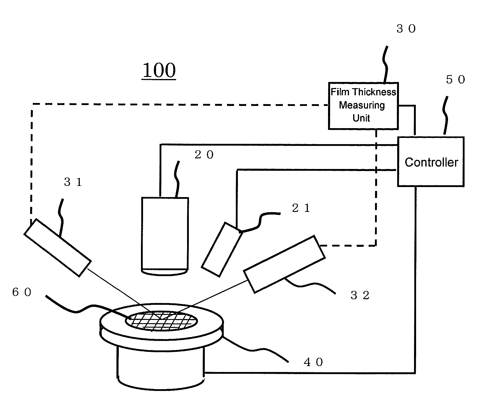 Optical inspection system for a wafer