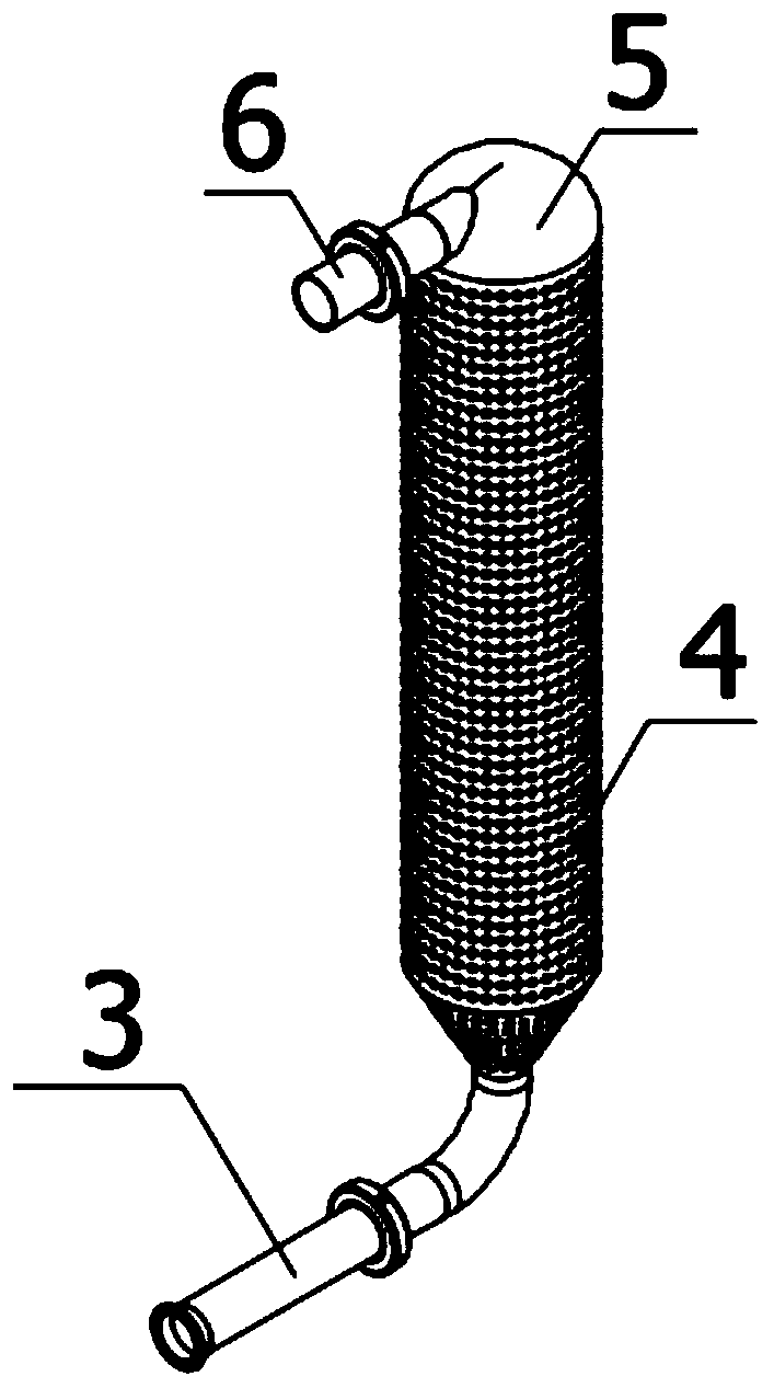 Cylindrical embedded filtering device of traditional Chinese medicine extraction tank