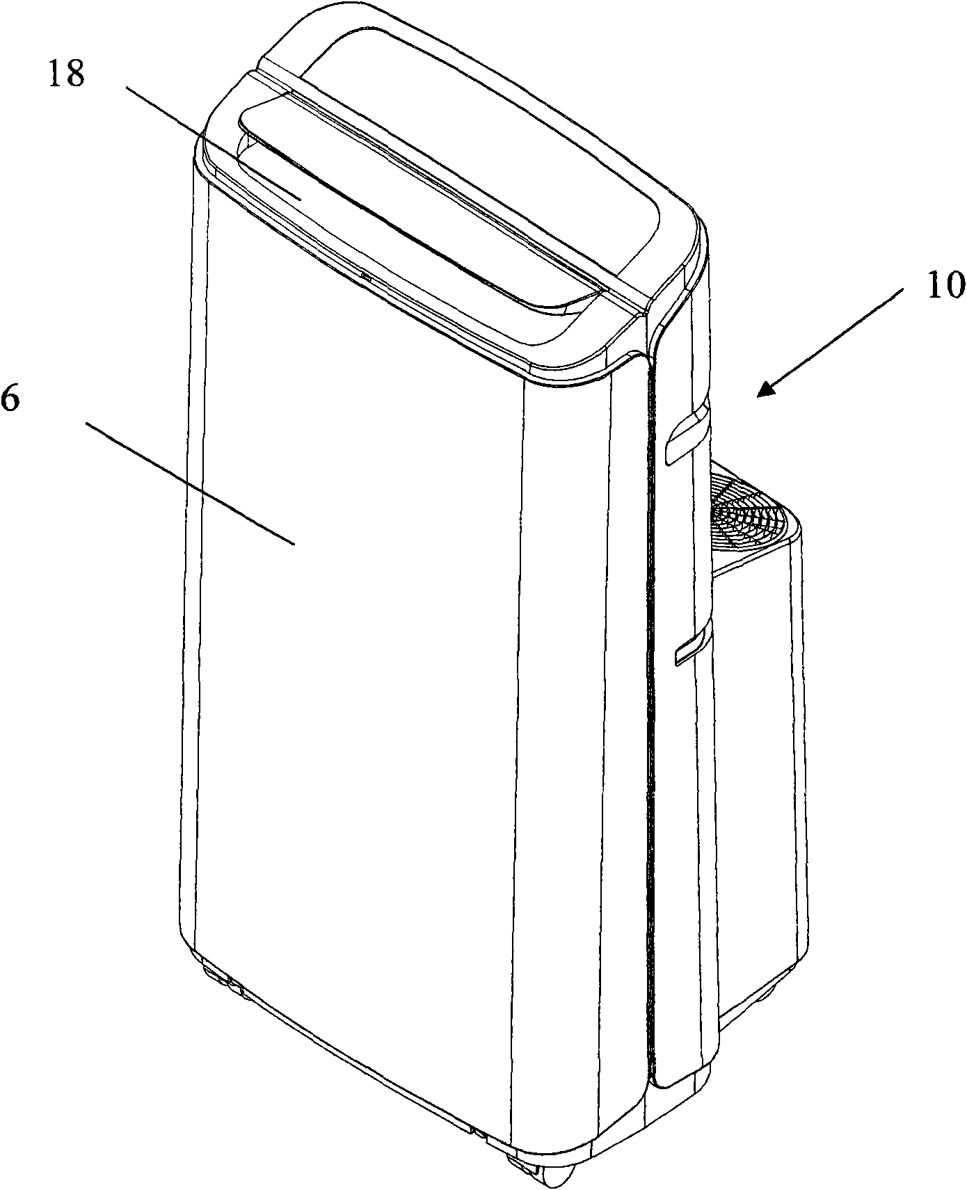 Annular mobile air conditioner