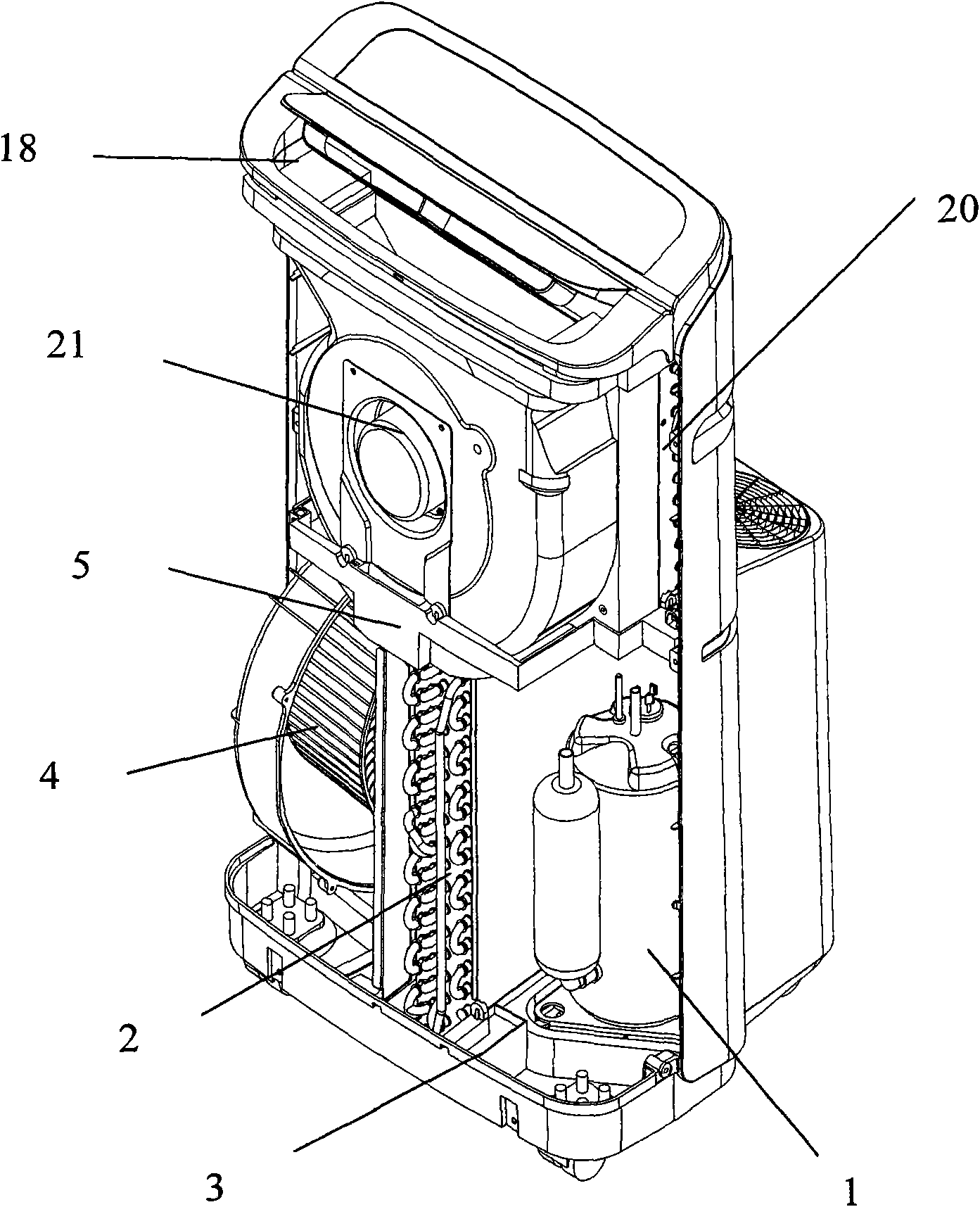 Annular mobile air conditioner