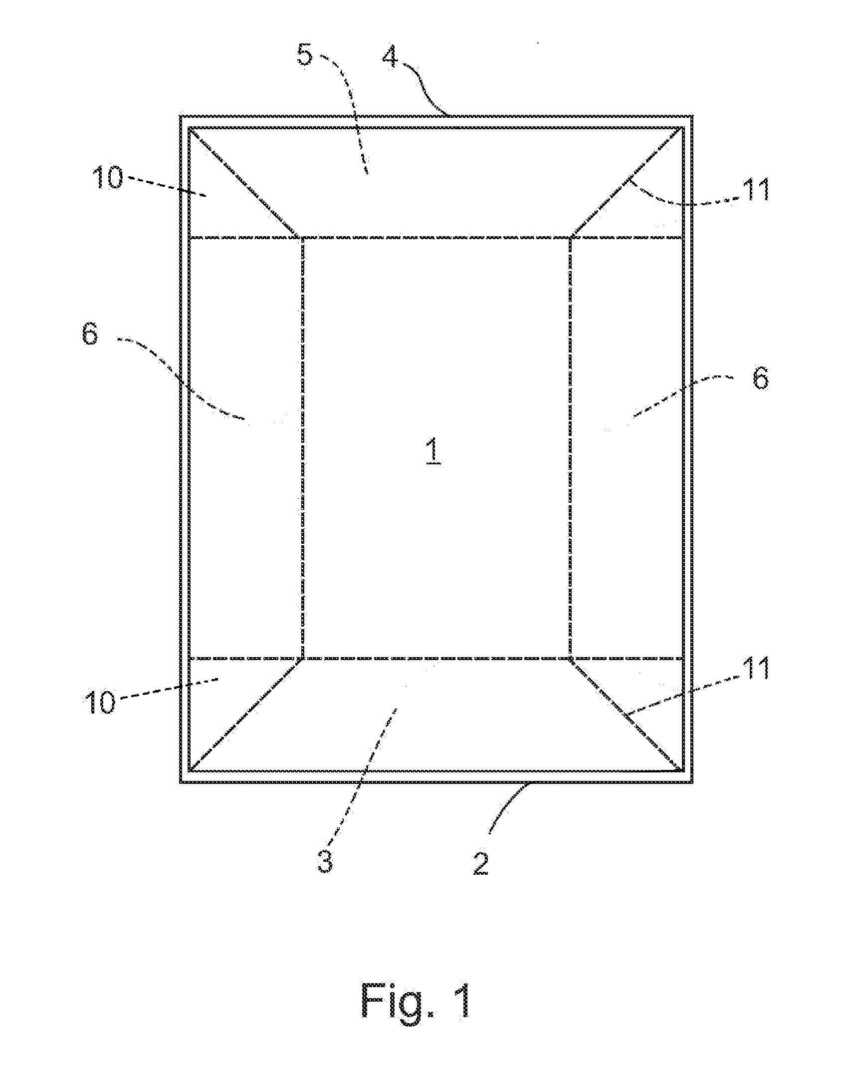 Stand-up bag of a weldable foil for holding pourable contents