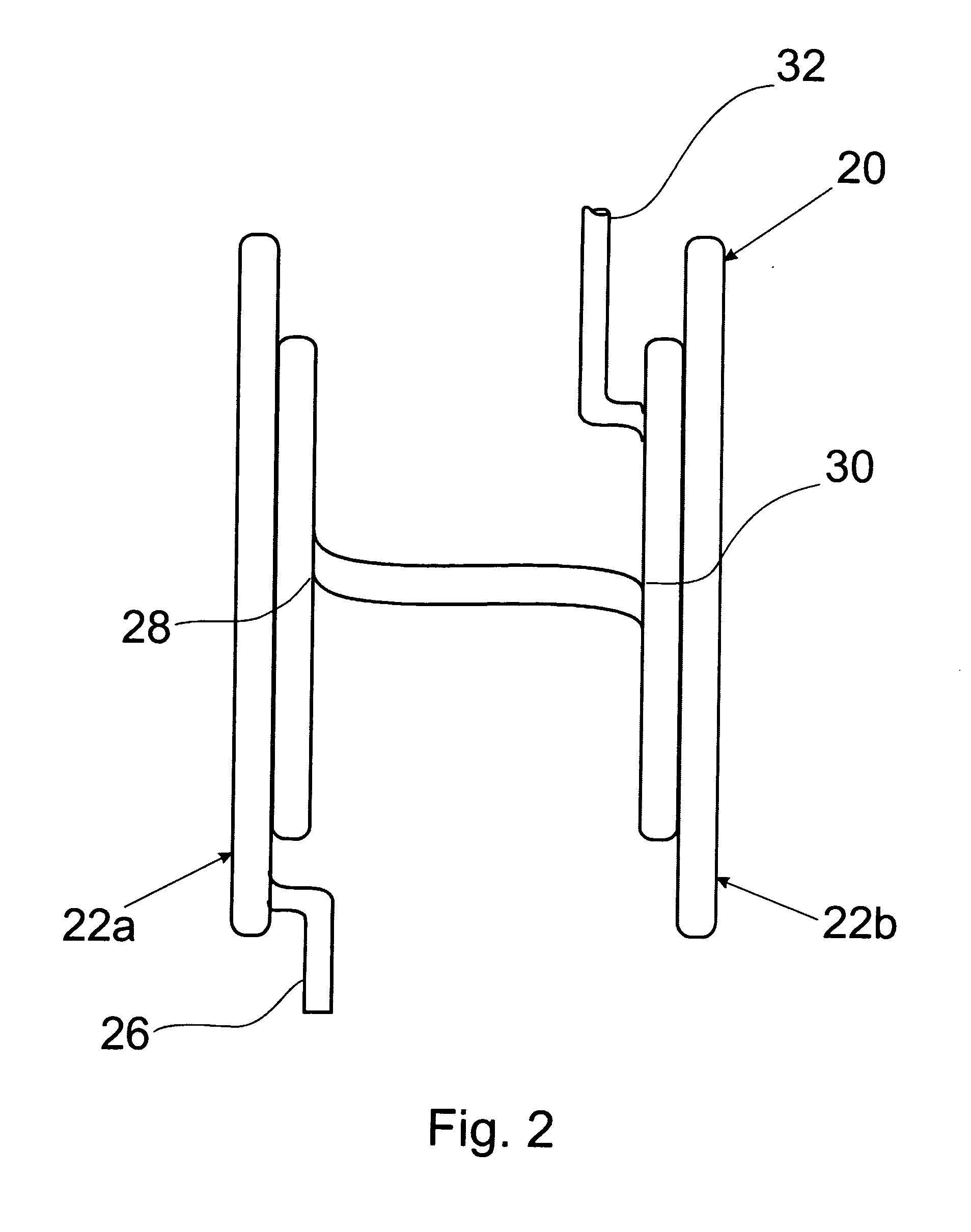 RF antenna assembly having an antenna with transversal magnetic field for generation of inductively coupled plasma