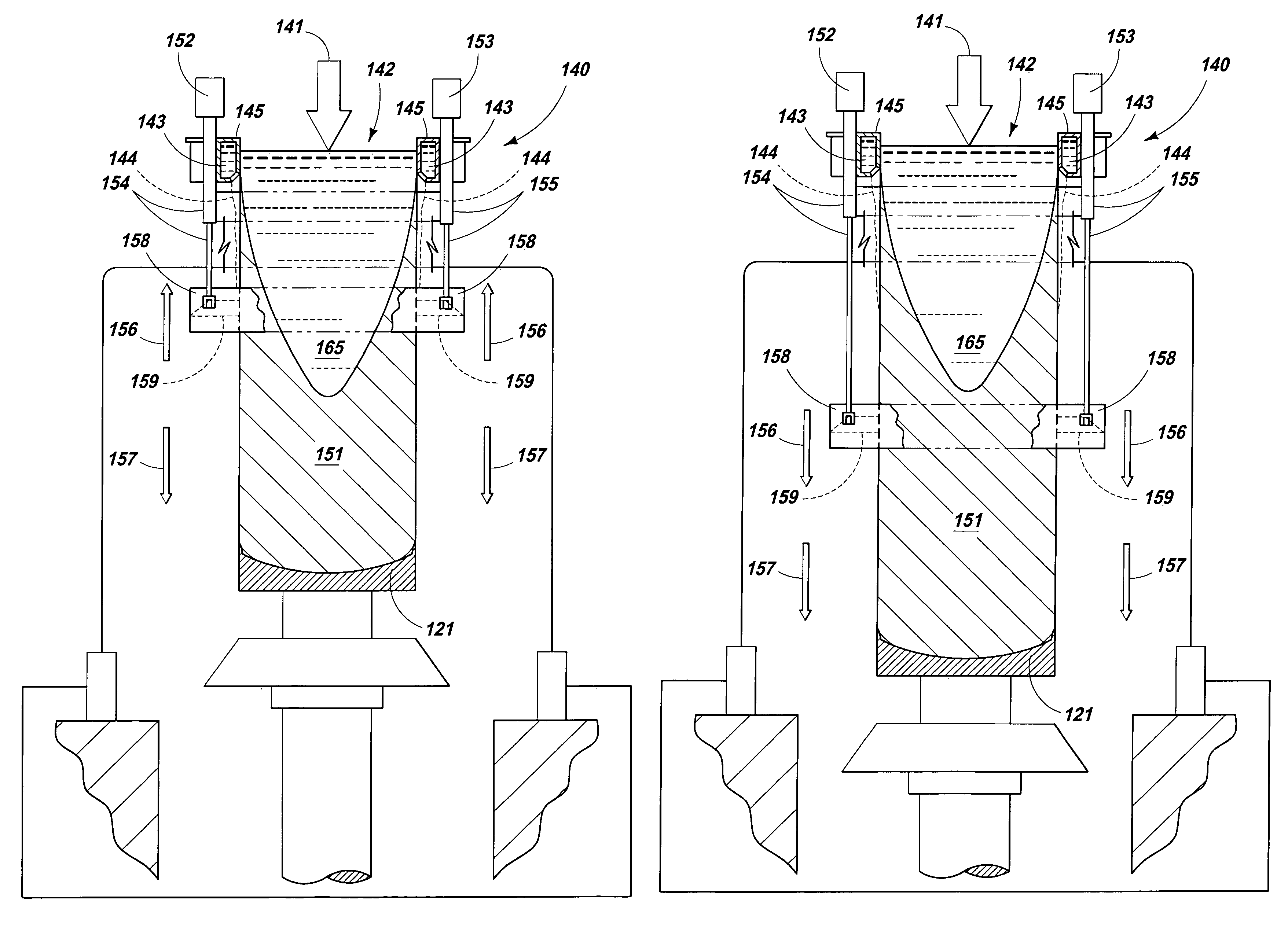 Coolant control and wiper system for a continuous casting molten metal mold