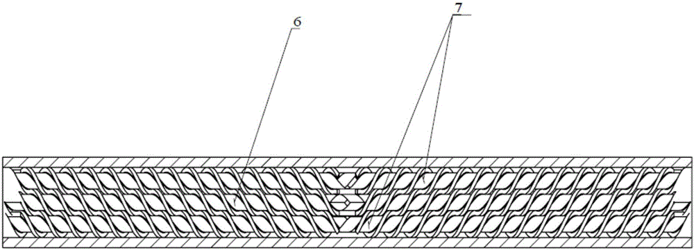 Balanced type triple-screw vibrating force field reinforced plasticizing mixing extrusion method and equipment