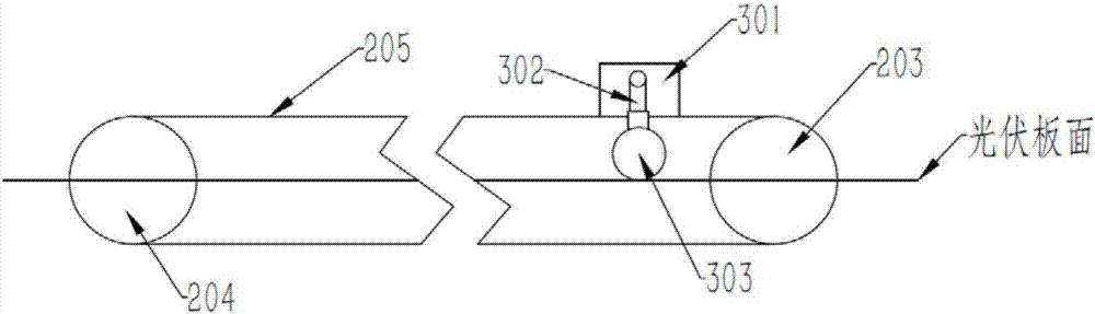 Self-cleaning device of solar photovoltaic panel