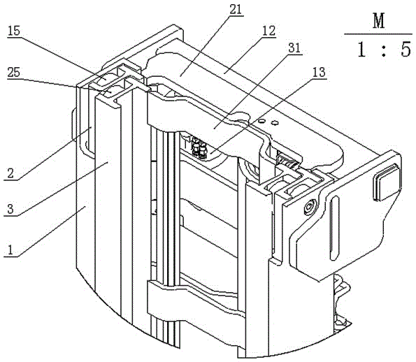 A lifting system of a reach-type forklift realizing high lift