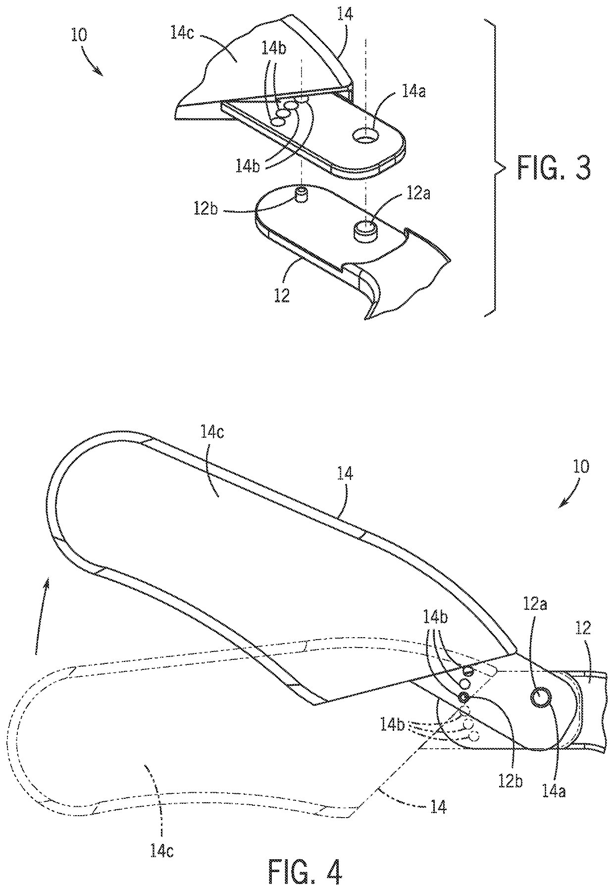 Lower lateral rotation muscles stretching device