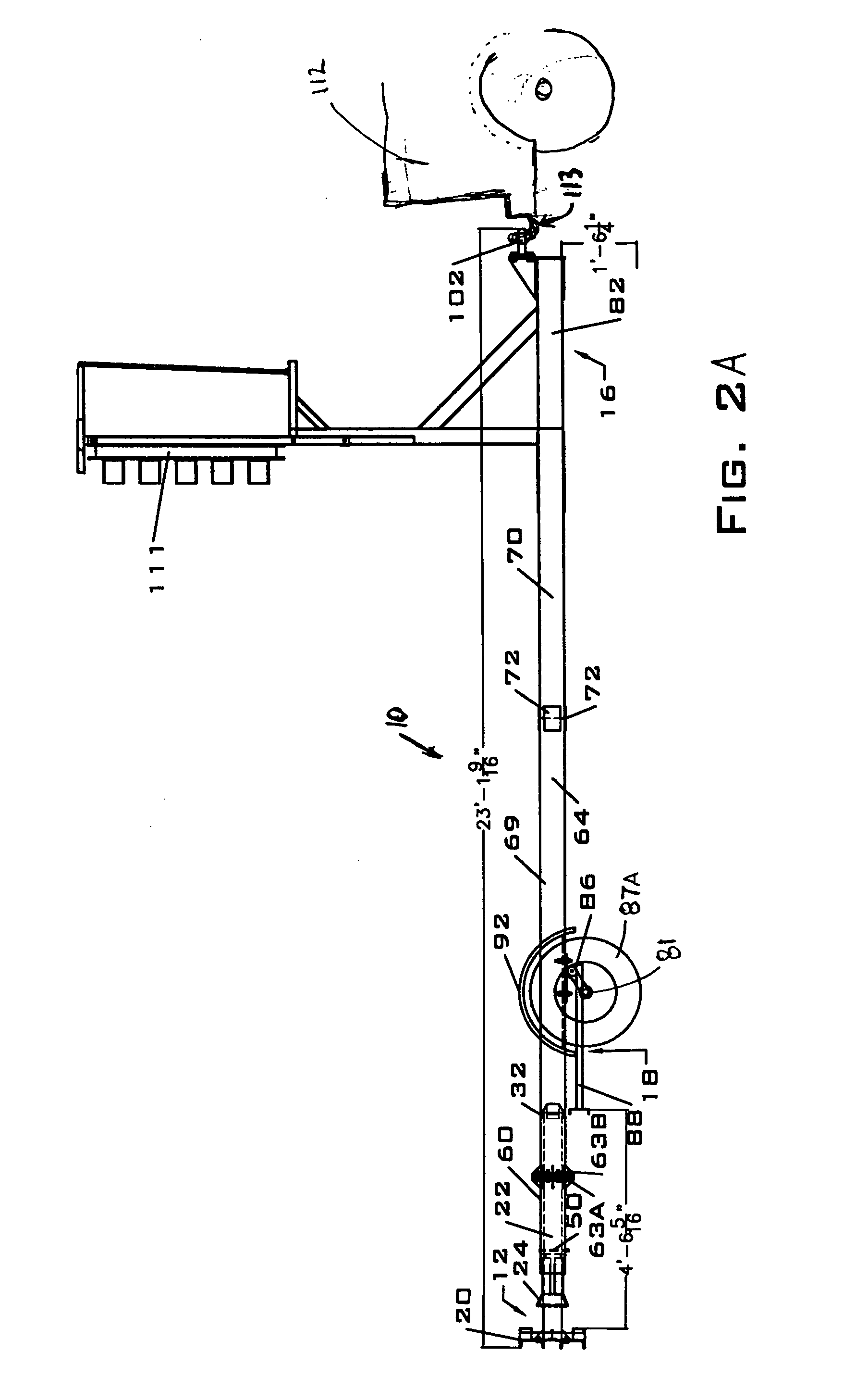 Trailer mounted attenuator with breakaway axle assembly