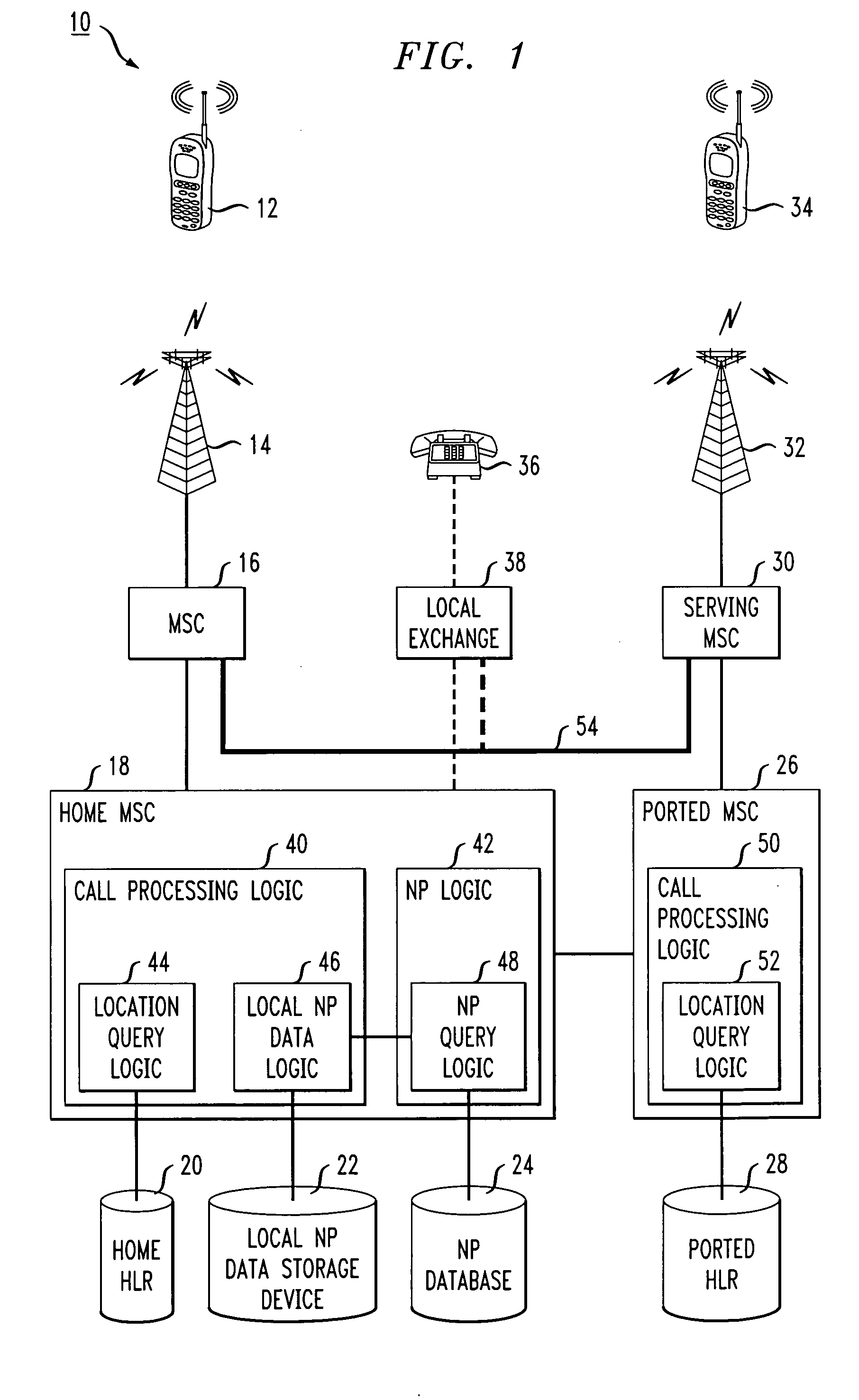 Storing query results to reduce number portability queries in wireless network