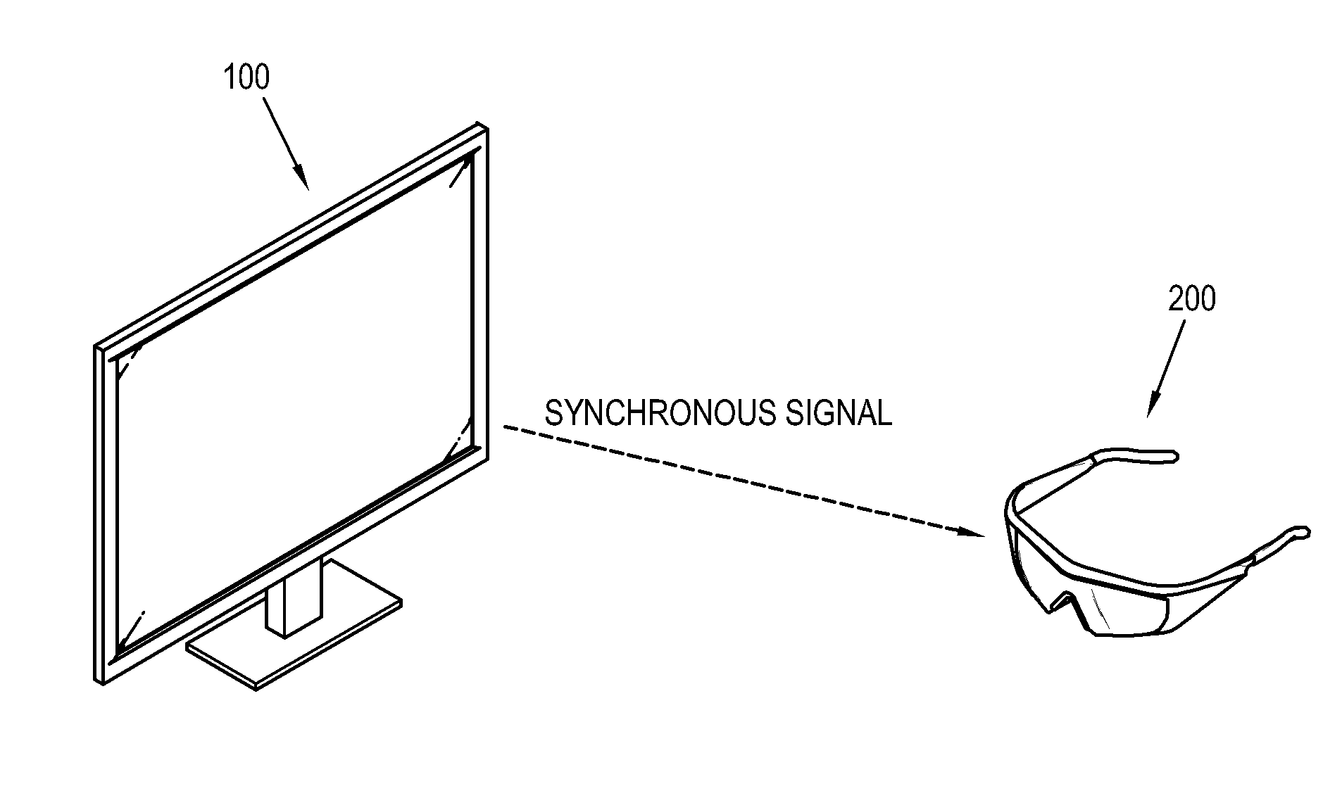 Shutter glasses for stereoscopy, image display system comprising the same and control method thereof