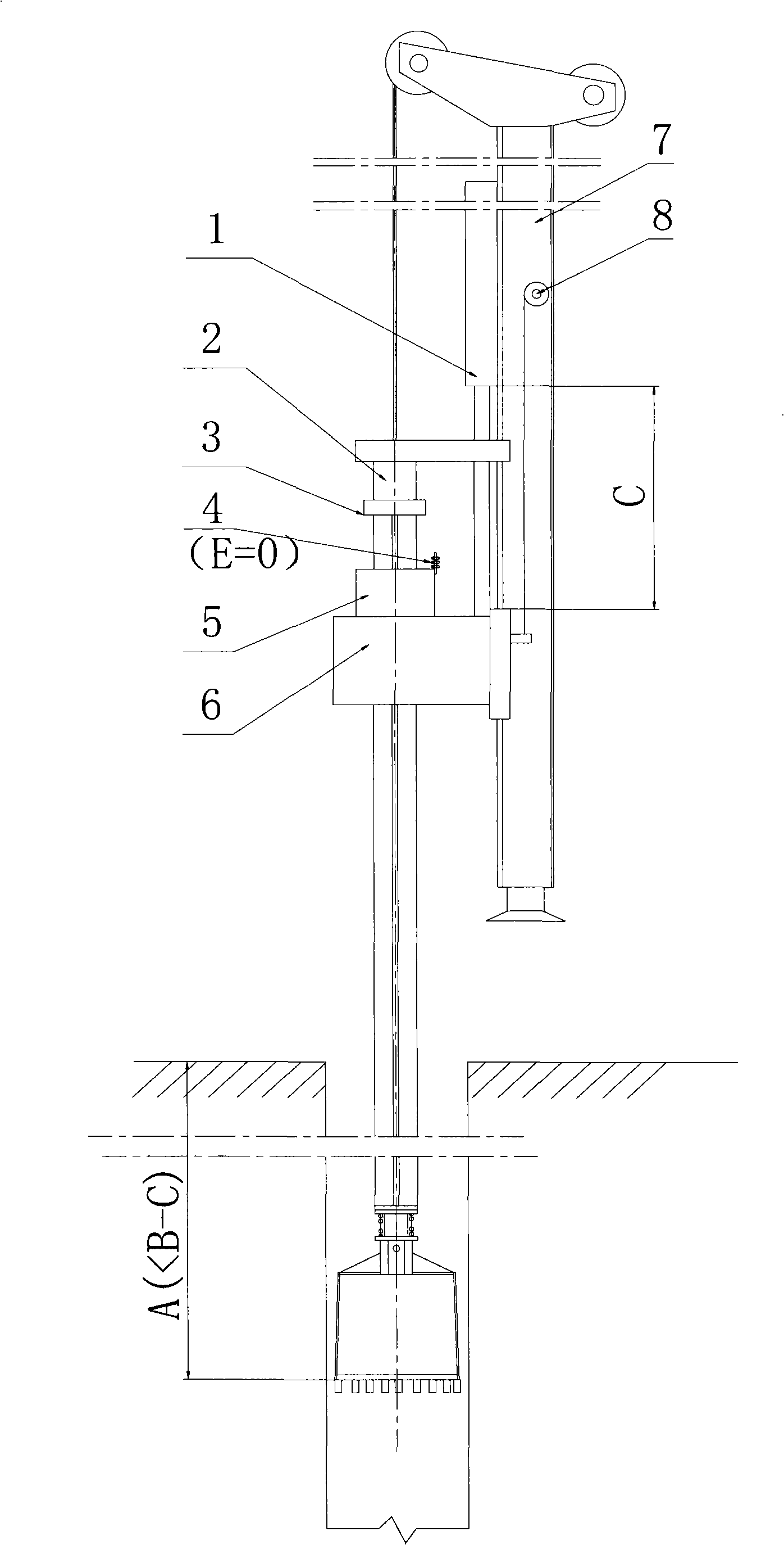 Alarming method and device for preventing drilling rod-dropping accident of rotary digging drill rig