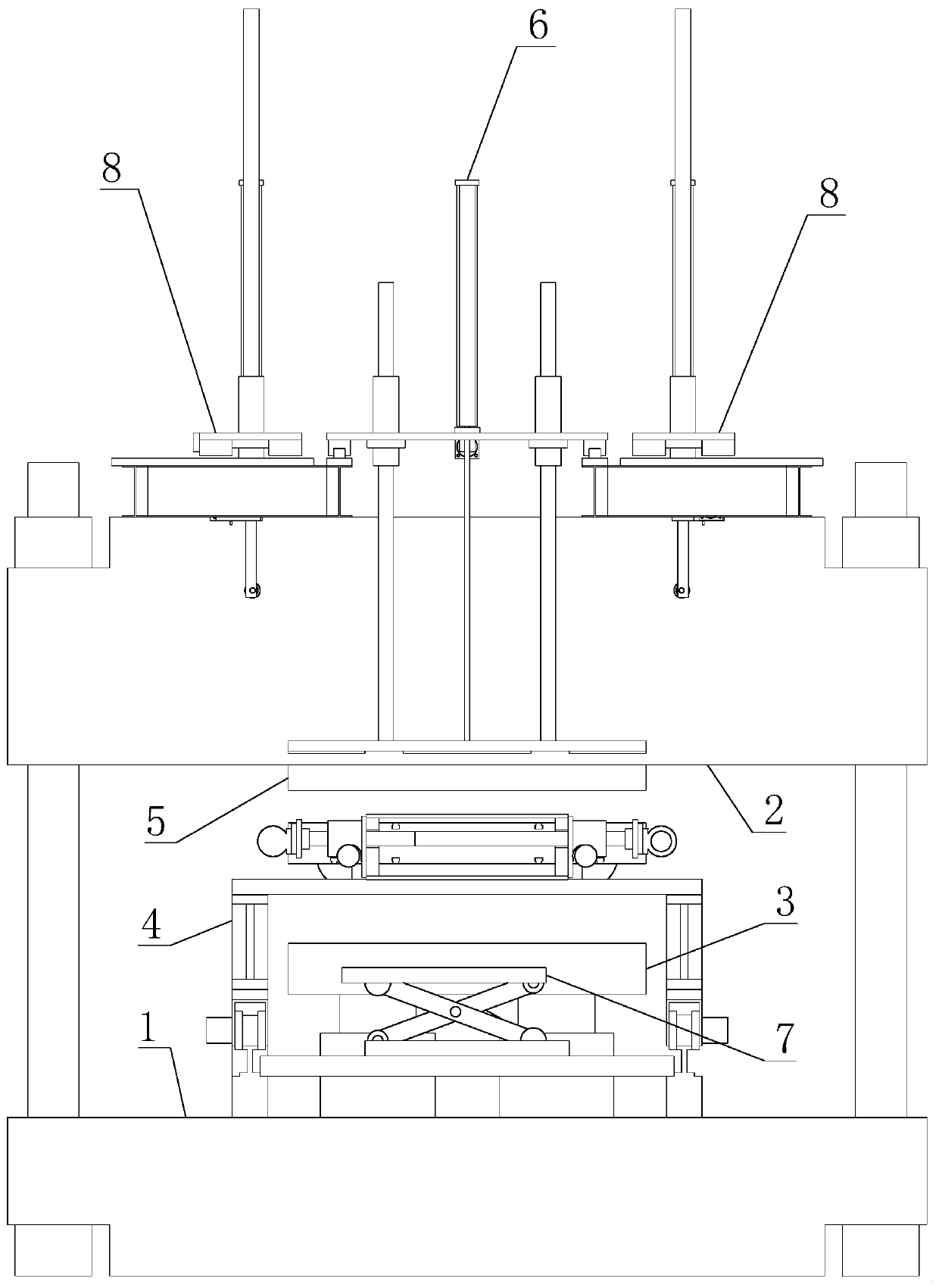 Integrated high-automation vulcanizing machine