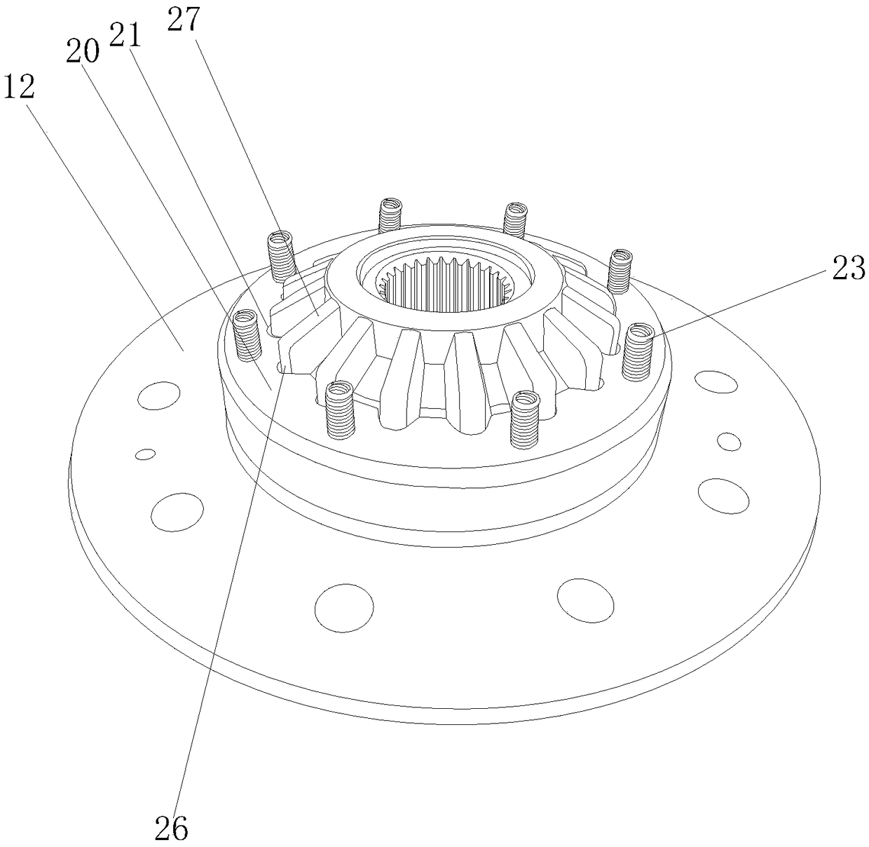 Self-locking type limited slip differential mechanism