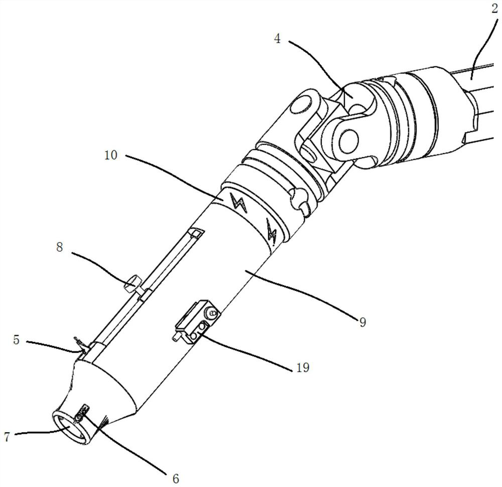 Surgical robot with built-in surgical tool