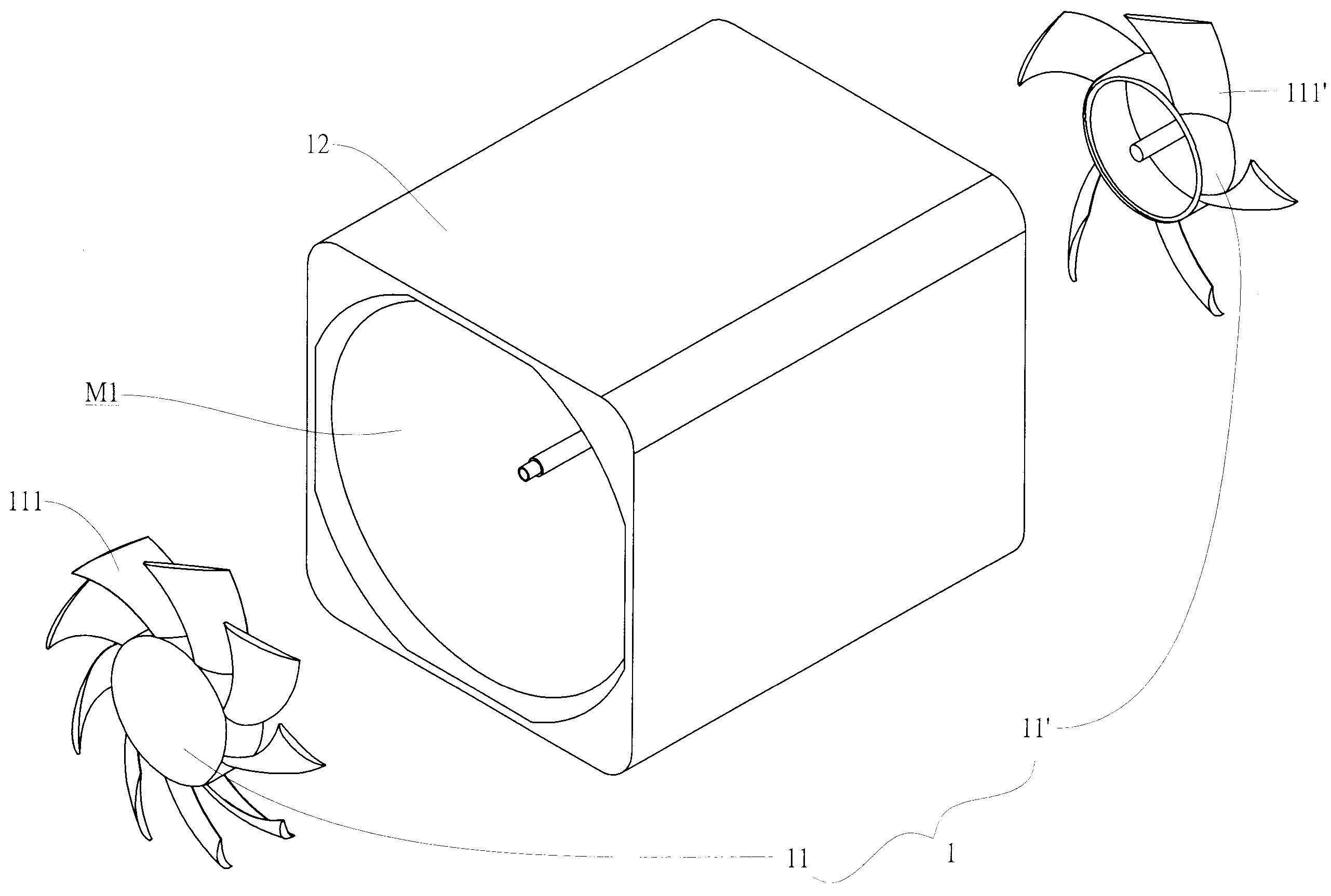 Fan device capable of increasing air pressure and air supply