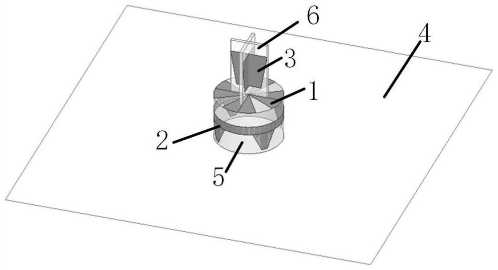 Tri-polarization unit with adjustable directional diagram and array antenna thereof