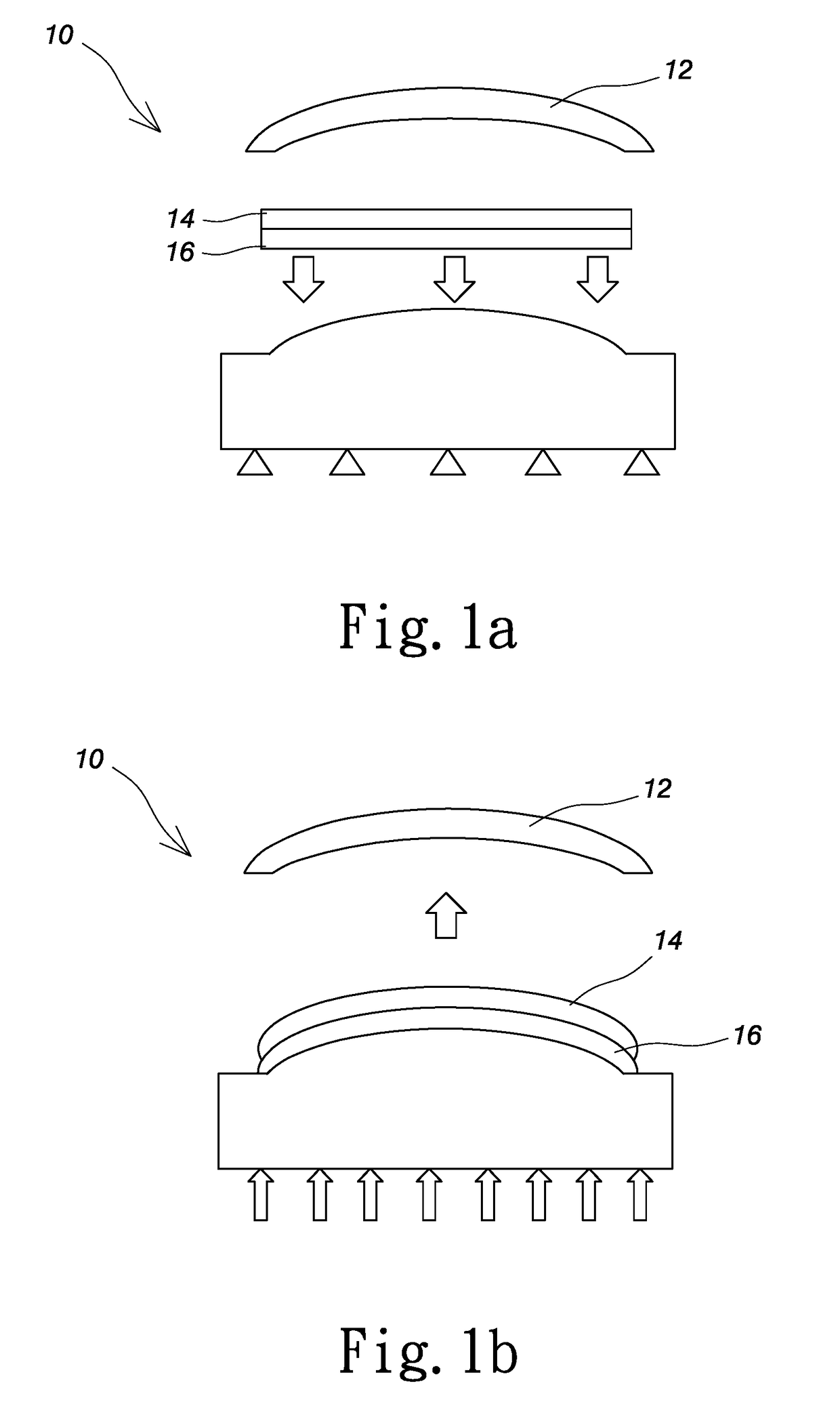 Lamination structure of two-axis curvy touch panel