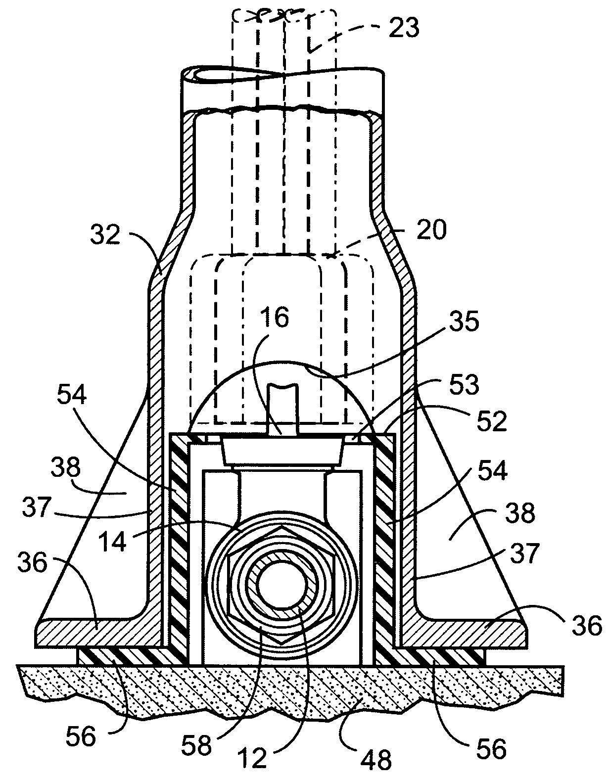 Valve key alignment assembly for curb stop box