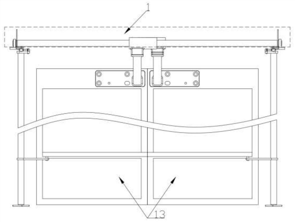 Synchronous door moving mechanism of drive-by-wire automatic vehicle door