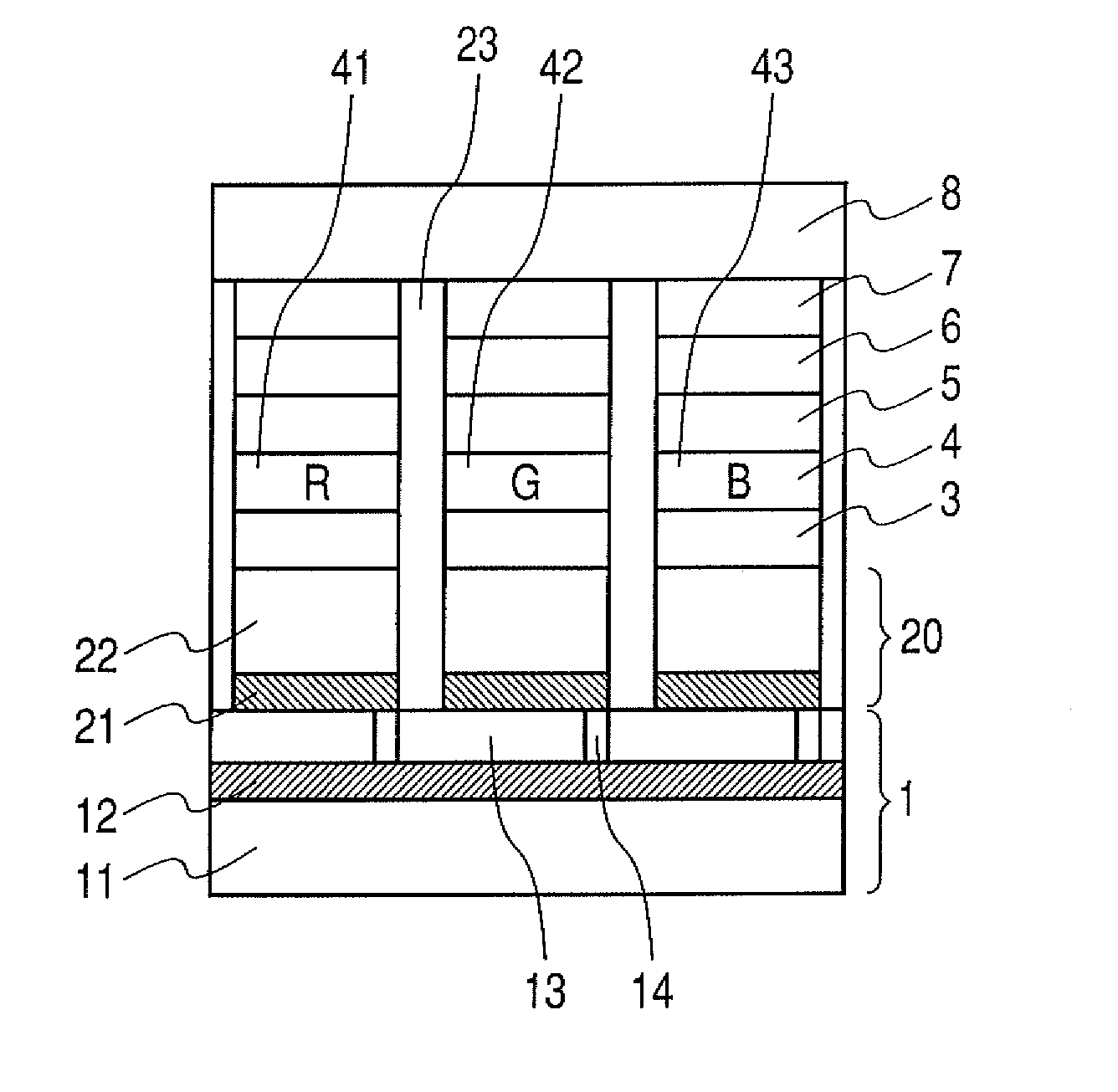 Multicolor display apparatus