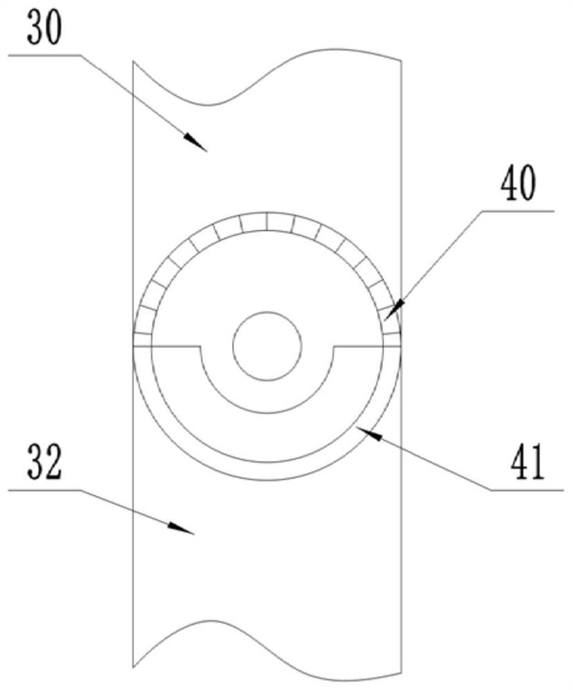 Supporting and adjusting device suitable for building curved surface