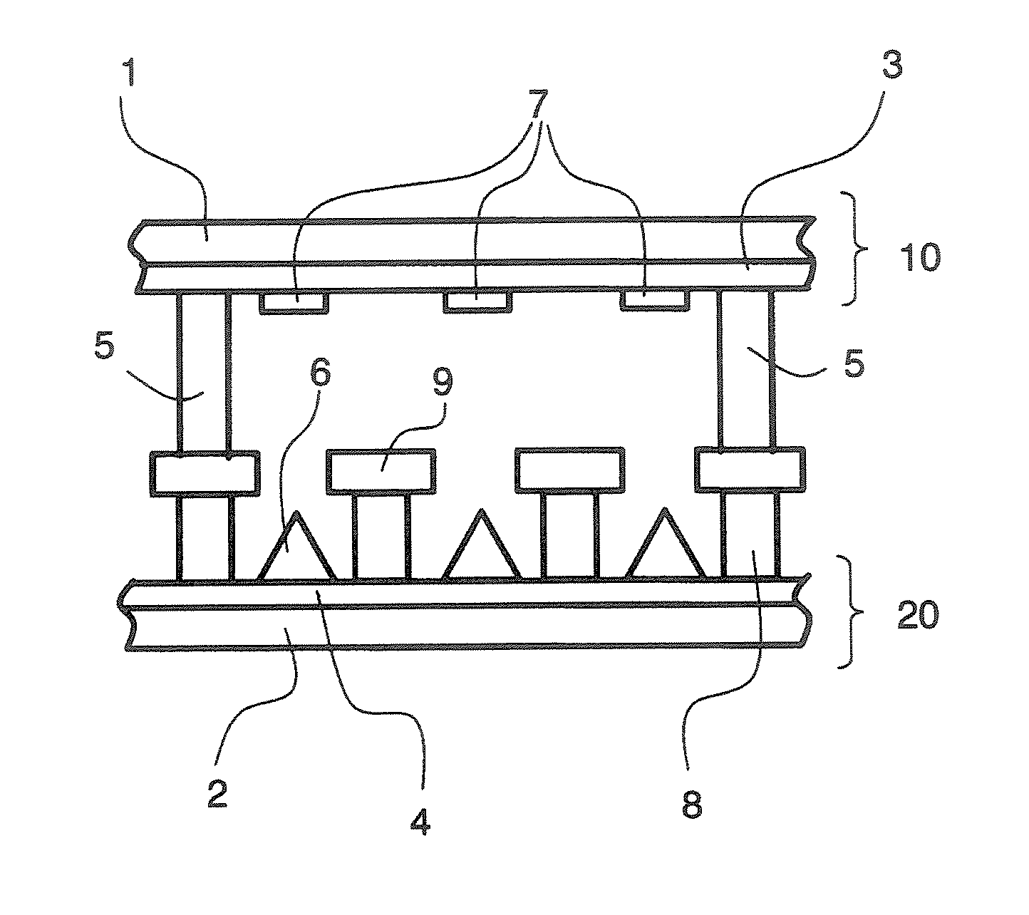 Crystallized glass spacer for field emission display and method its production