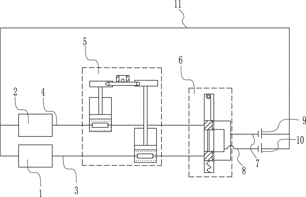 Energy flow allocation reconstruction system of energy source