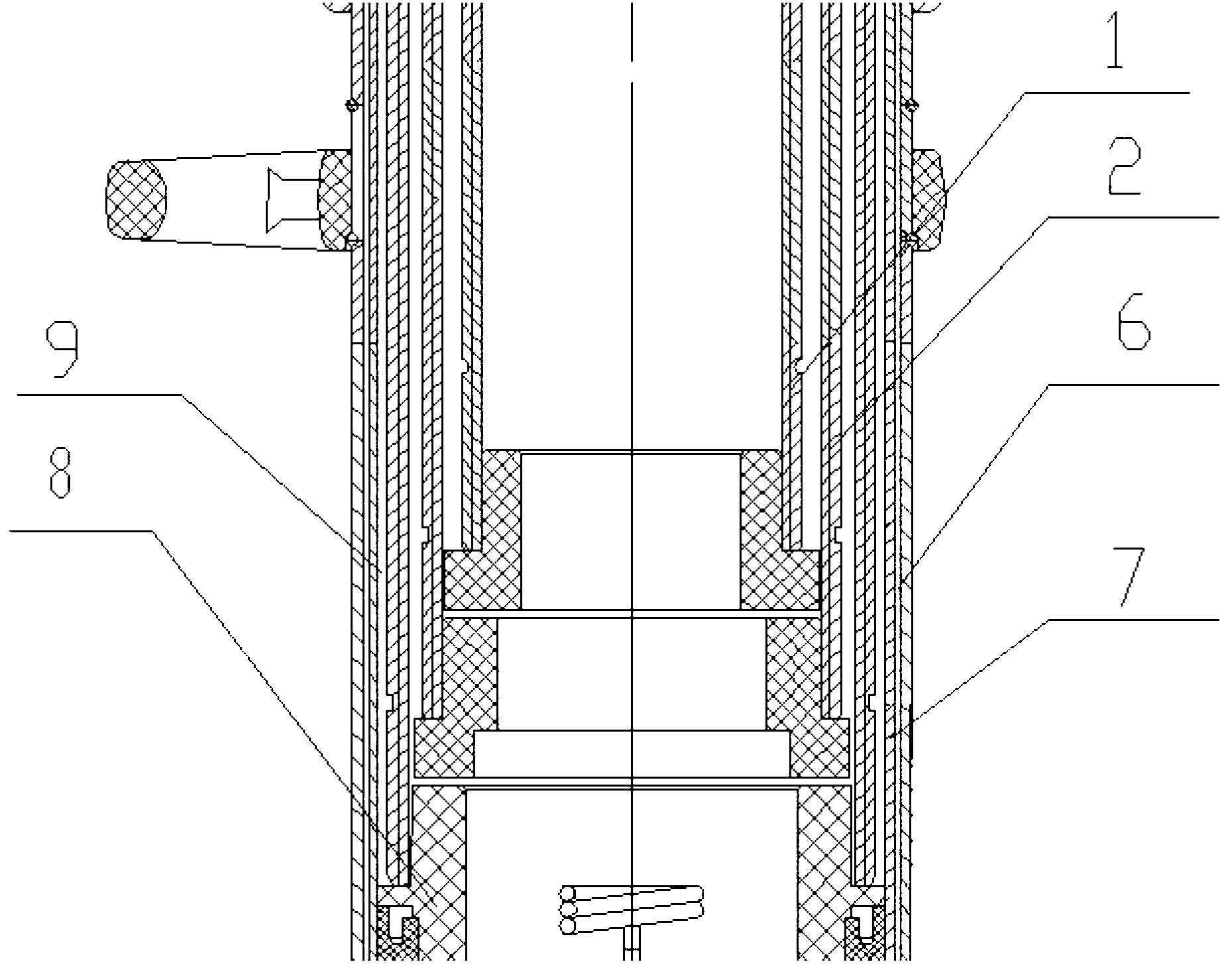 Hydraulic support column double-liquid-injection system