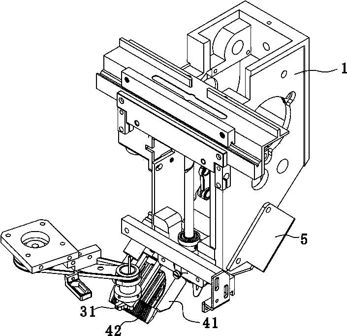 Rope embroidery machine head