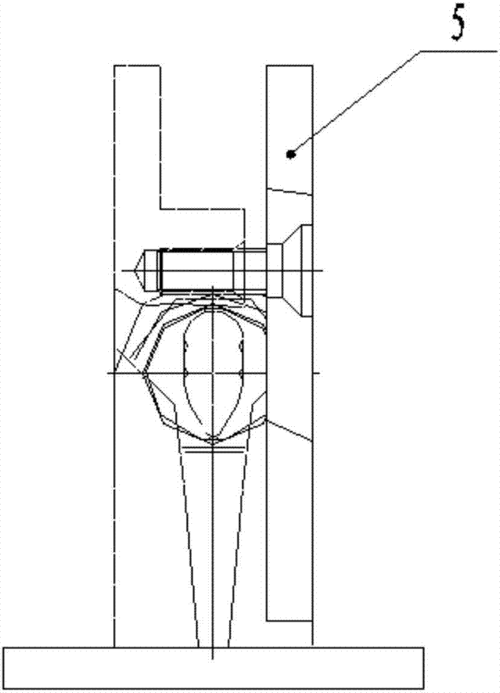 A glass clamp with adjustable automatic door closing speed