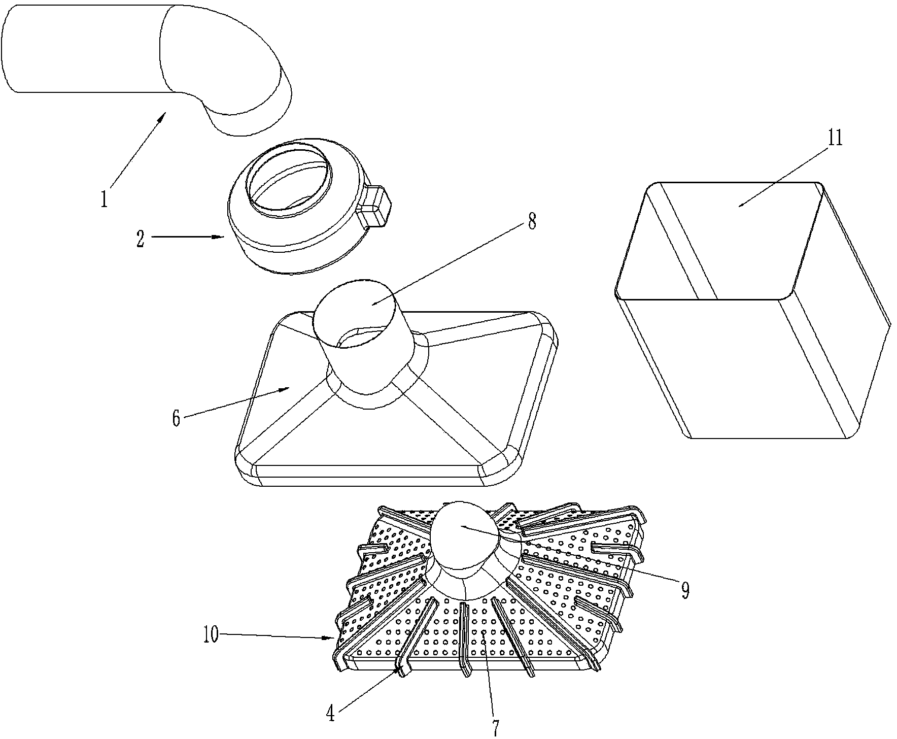 Range hood with rectifying function