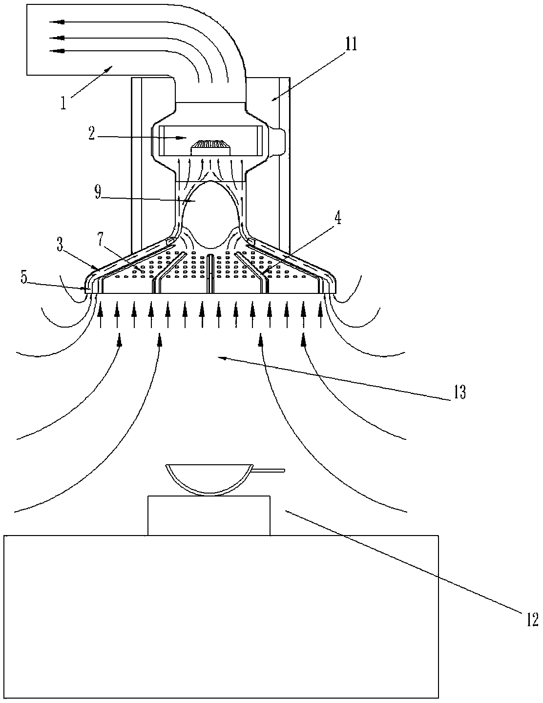 Range hood with rectifying function